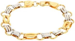 Dilan Jewels BLISS Collection Two Tone Gold Plated Link Chain Bracelet For Men