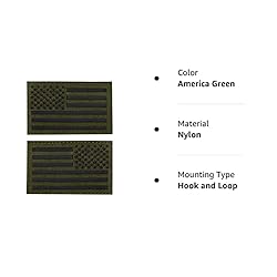 2PCS AliPlus America Flag Patches IR Infrared