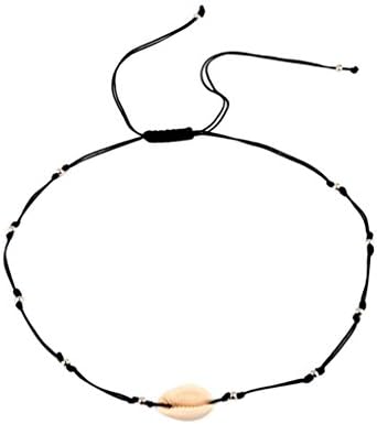 Kolylong Women Bohemian Beach Necklace, Adjustable Cowrie Natural Shell Necklace