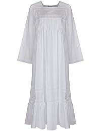 Camisón 100% algodón Violeta con bolsillos
