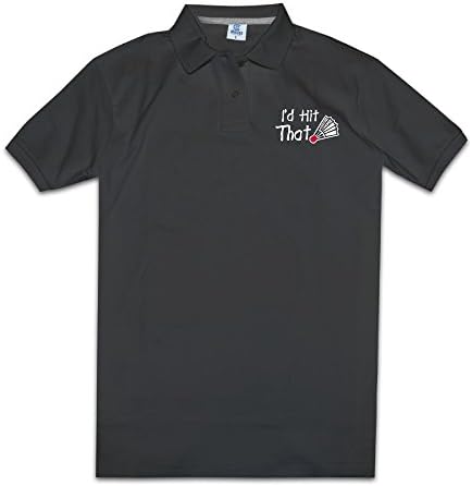 I'd Hit That Badminton Shuttlecock Men's Polo Style