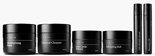 The Complete Skincare Gift Set for Men: 7 Piece Kit to Help with Clogged Pores, Dark Circles, Fine Lines, Wrinkles, Dryness, and Acne Scars – Achieve Your Best Look with Lumin