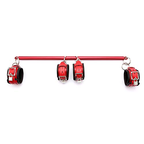exreizst Stainless Steel Bar for Leg Spread Expandable and Adjustable Kit (Red)