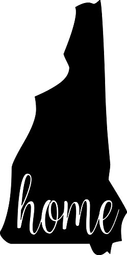 NEW HAMPSHIRE 6" x 3" Vinyl Decal Sticker - State Home NH New England USA United States - 20 COLOR OPTIONS - - BURGUNDY