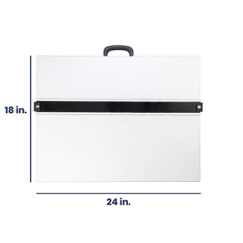 Pacific Arc Drafting Board, Portable Drafting Table with Parallel Bar, 18 x 24 Inches Pricepulse