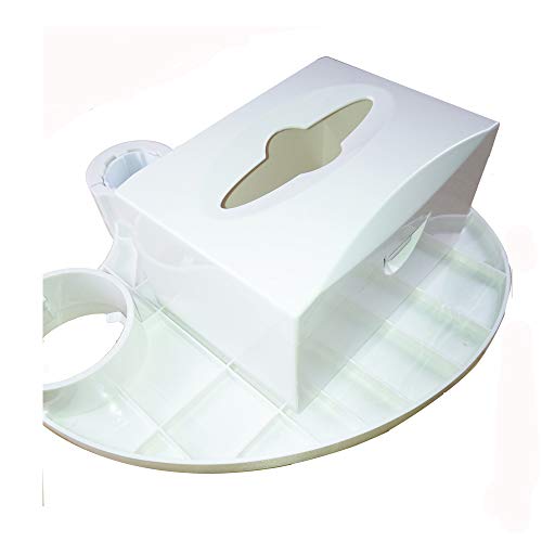 Imcolorful 3in1 Dental Chair Tray Table Post Mounted Tray with Tissue Box and Disposable Cup case Dental Chair Accessories