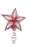 6 Inch Red Star Tree Topper For