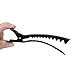 Alaboudi Rubber Coated No-slip Grip Croc Hair Styling Clips Black 6 Pack