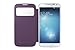 Samsung S-View Flip Cover Folio Case for Samsung Galaxy S4 - Retail Packaging - Purple