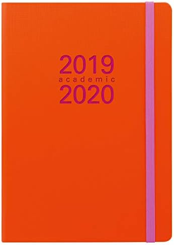 Letts A5 Memo Academic Diary 2019-2020 Day-Page Appointments - Orange Fuchsia
