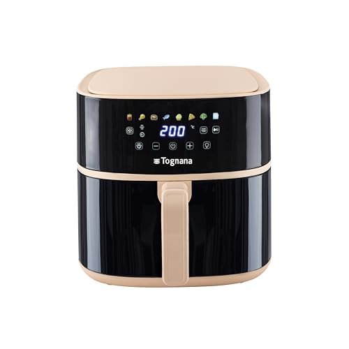 Tognana Iridea, Air Fryer, 8 L, Plastic-Stainless Steel, Champagne