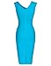 MUXXN Lady Audrey Hepburn Style Halter Strap Package Hip Womens Dress (Light Blue XL)