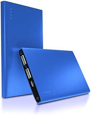 EVOTech Labs 4400 mAh Ultra Slim 2- Port USB Portable Charger (Power Bank) with Rapid Charging Technology (Cobalt)