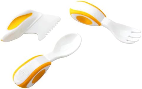 Ammul Mini Baby's Cutlery Fork &amp; Spoon &amp; Knife Set-Orange