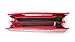 ilishop Women's Classic Crocodile Pattern Faux Leather Metal Grip Clutch (Red)