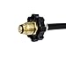 DOZYANT 4FT Propane Hose Adapter 1lb to 20lb, Propane Tank Gas Stove Hose Converter Replacement Parts for Coleman Camp Stove Buddy Heater to LP Cylinder POL Connection