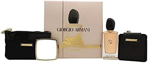 Armaní Sí Women 3pc Gift Set, 3.4oz (100ml) EDP + Mirror + Clutch Bag
