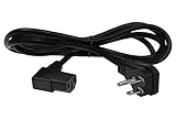 SF Cable 3ft 18AWG NEMA 5-15P to C13 Standard Power Cord Right Angle Both Side
