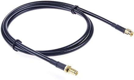 KNACRO RF Cable SMA Male to SMA Female Extension Cable Pure Copper SYV-50-3 Cable 1m 3.3ft Stable Performance, Small Attenuation (1M 3.3FT)