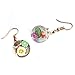Zittop Persimmon Fruit Glass Bottle Earrings Girl Funny Clear Dangle Ear Rings Beach Dress Cute Ear Studs