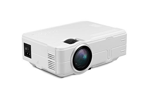 iCODIS RD-812 Video Projector, Supports 1080P, 1500 Lumens LCD, HD resolution, 1500:1 Contrast Ratio, Multimedia Home Theater Digital Projector.