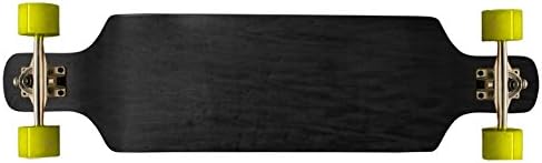Drop Down Longboard Complete 9.4 x 38 Black Concave Maple Symmetrical Shape