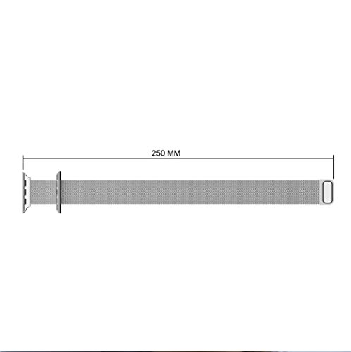 YaSpark Stainless Steel Mesh Milanese Loop with Adjustable Magnetic Closure Replacement Metal iWatch Band for Apple Watch Series 2 Series 1 Nike+ Sport and Edition 42mm Colorful