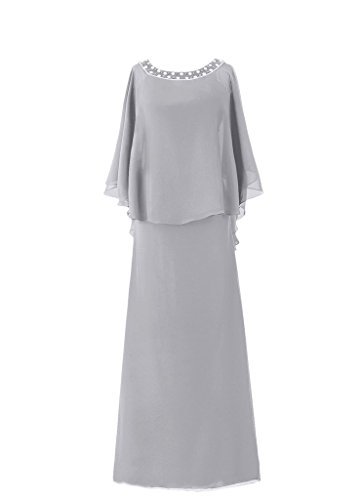 flutter sleeve mother of the bride dress