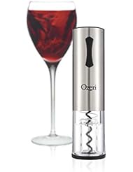 Ozeri OW12A Travel Series USB Rechargeable Electric Wine Bottle Opener, One Size, Stainless Steel