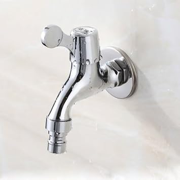 Generic Chrome Plated Brass Washing Machine Taps G1 2 Single