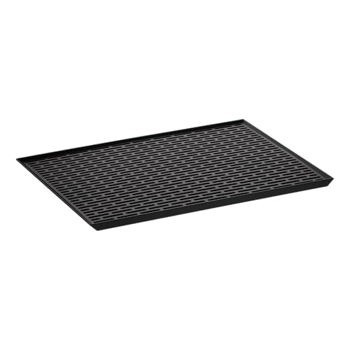 YAMAZAKI 3329 TOWER Glas & Mug Drainer, black, ABS Resin, 42.5 x 30.7 x 1.5 cm