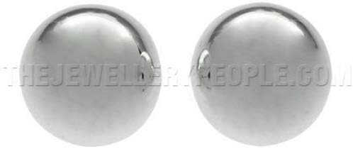 Dome Silver Stud Earrings - 10mm