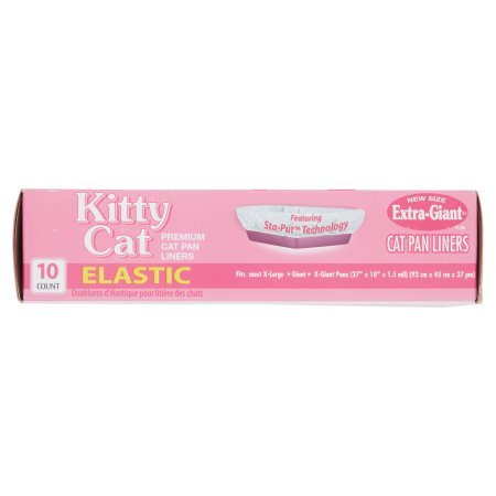 Pack of 4 - Alfapet Kitty Cat Elastic Cat Pan Liners, 10 count - Thumbnail 2