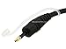 Monoprice S/PDIF Digital Optical Audio Cable - Toslink to 3.5mm Male Mini Toslink, 5.0 mm Outside Diameter, 6ft, Black