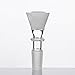 Glass Bowl Glass Herb Holder with Honeycomb Screen (14mm male, White)