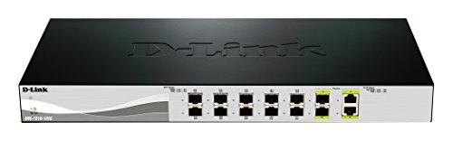 D-Link Systems 12-Port 10G Web Smart Switch Including 10 SFP+ and 2 RJ45/SFP+ Combo Ports (DXS-1210-12SC)