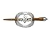 Small Celtic Hair Slide Claddagh Silver Plated