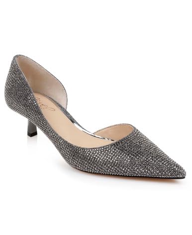 JEWEL BADGLEY MISCHKA TEEGAN POINTED TOE KITTEN HEEL PUMPS