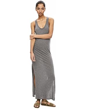 Sameetha Summer Soft Jersey Maxi Side Slit Long Tank Dress