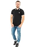 Fred Perry Men's Twin Tipped Shirt, Black, L