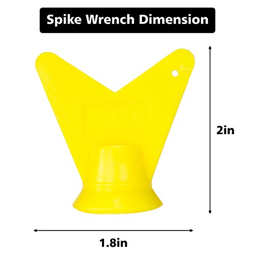WESTRONG Track Spikes 1/4 Inch Pyramid Shoe Spikes Replacements Track and Cross Country Spikes Stainless Steel Shoe Spikes Replacement with 1 Pcs Spike Wrench (110Pieces)