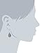 Sterling Silver Oxidized Celtic Cross Teardrop Earrings