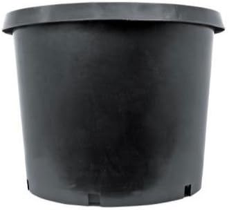 Pot, Round, Nursery, 1 Gallon, Black Plastic , Half Dozen (6)