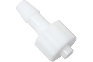 MEETOOT 10pcs Female Luer Lock 5/32" PP Hose Barb Adapter for Laboratory Biochemical/Analytical Instruments, Food Machinery and Aquarium Equipment