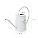 Calunce Mini White Iron Long Spout Watering Can for Decorative Purpose Watering Can, 17oz