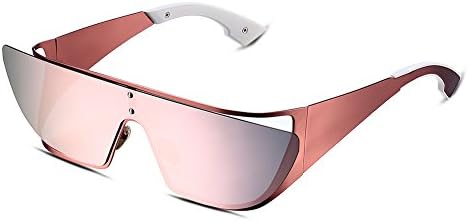 ForTop Polarized Sports Sunglasses Lenses for Men Women Cycling Running Driving Fishing Golf Baseball with Pink Glasses
