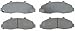 ACDelco Silver 14D679M Semi-Metallic Front Disc Brake Pad Set with Wear Sensor