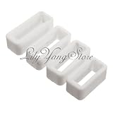 PVC Watch Strap Ring Keeper Retaining Hoop Loop Rubber Retainer Buckle Holder 16mm.