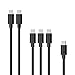 iClever [Mixing Length 6-Pack Micro USB Cable] BoostLink 6 Pack [1 x 1ft, 3 x 3ft, 2 x 6ft] Premium Micro USB Cable High Speed USB 2.0 A Male to Micro B Sync and Charging Cable, Black