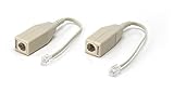 THE CIMPLE CO - 2 Wire, 1 Line DSL Filter - for Removing Noise and Other Problems from DSL Related Phone Lines - 2 Pack